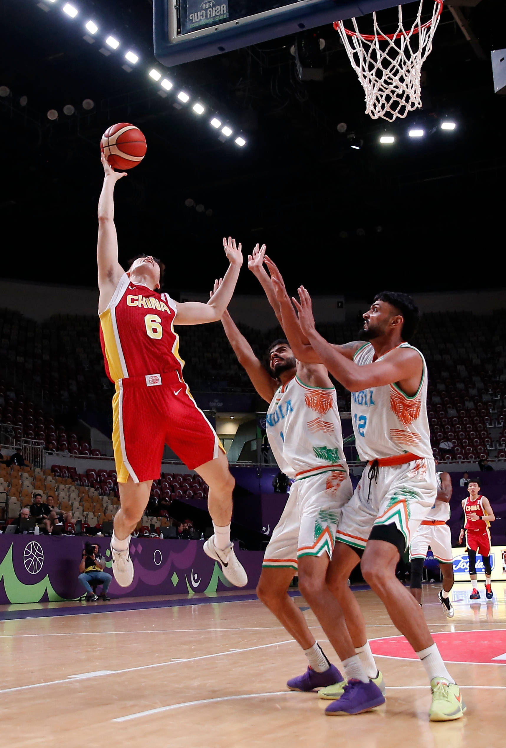 （体育）篮球——国际篮联亚洲杯：中国队胜印度队