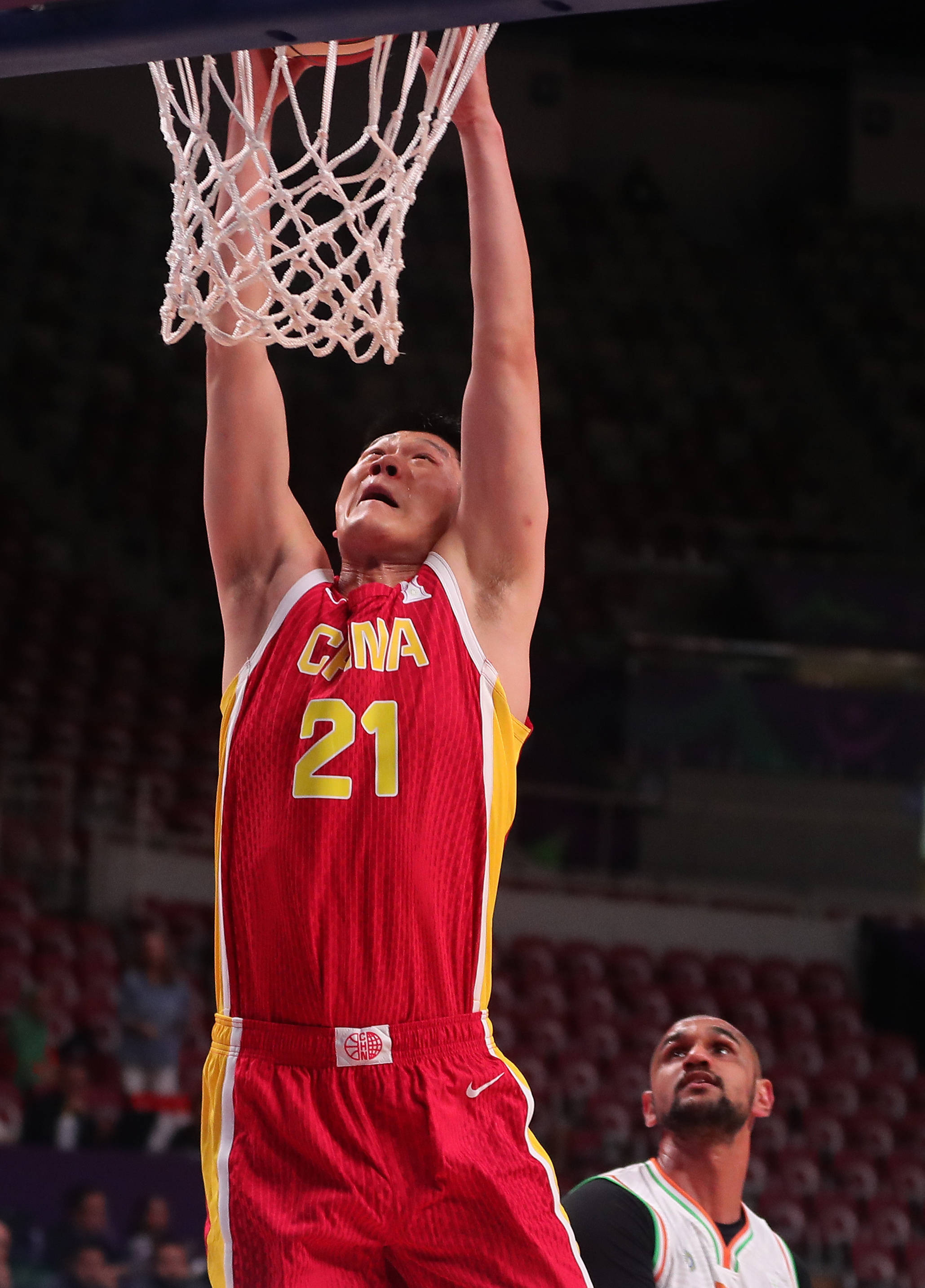 (体育)篮球——国际篮联亚洲杯:中国队对阵印度队