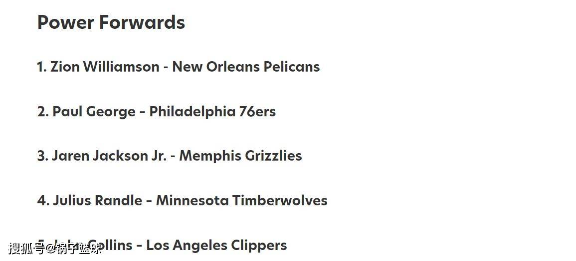 杰伦格林第一！美媒公布各位置最被高估球员TOP5：湖人队两人入选