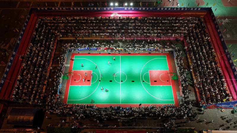 贵州金沙:“美丽乡村”篮球赛火爆全场