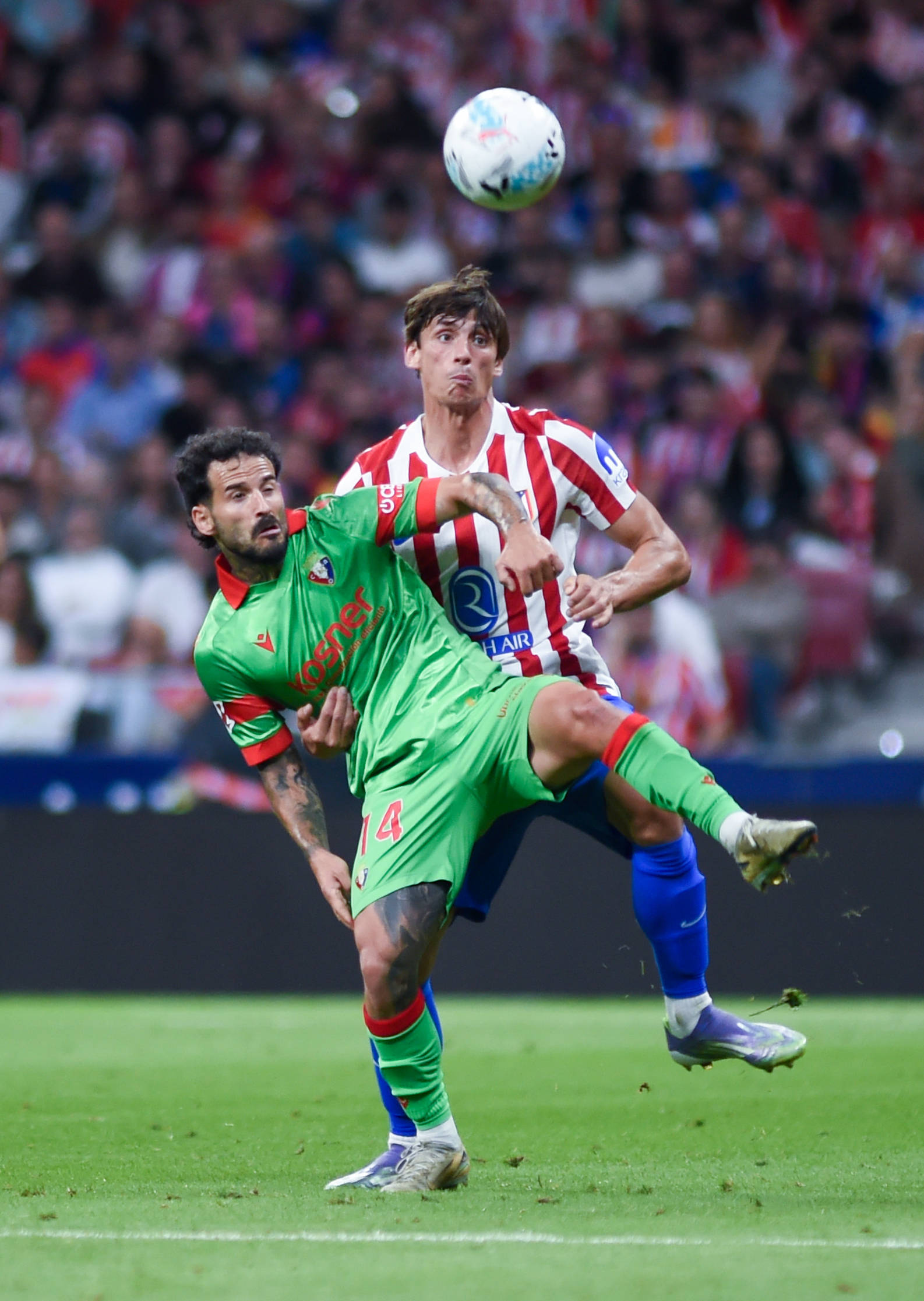 (体育)足球——西甲:马德里竞技胜奥萨苏纳